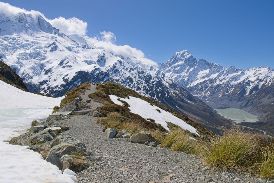 库克山带父母住一晚,冰川观景台只走650米